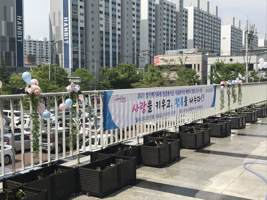 2021 청기백기축제-베란다텃밭조성사업