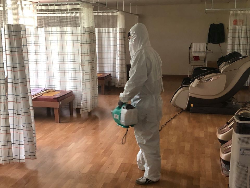 재개관준비 복지관 전층방역