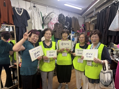 선배시민 자원봉사단 ‘손글씨 나눔 봉사단’ 2차 피켓 전달 활동(2025. 8. 7.)
